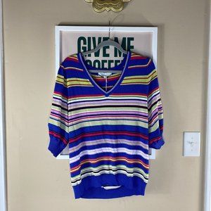 NWT Striped Ribbed Sweater